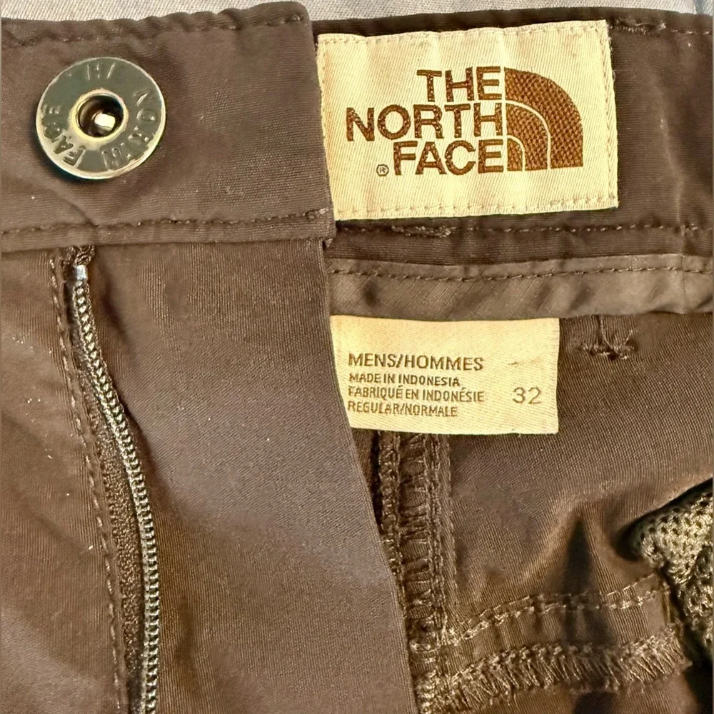 The North Face Mens Pants 32 Brown Hiking Outdoor Stretch 26 Inseam